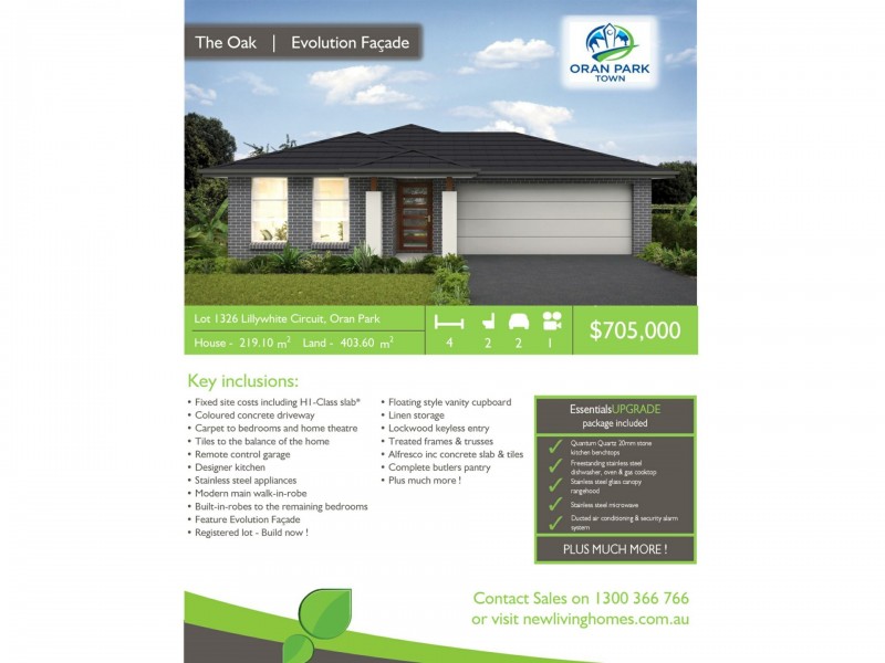 Lot 1326/7 Lillywhite Circuit, Oran Park NSW 2570