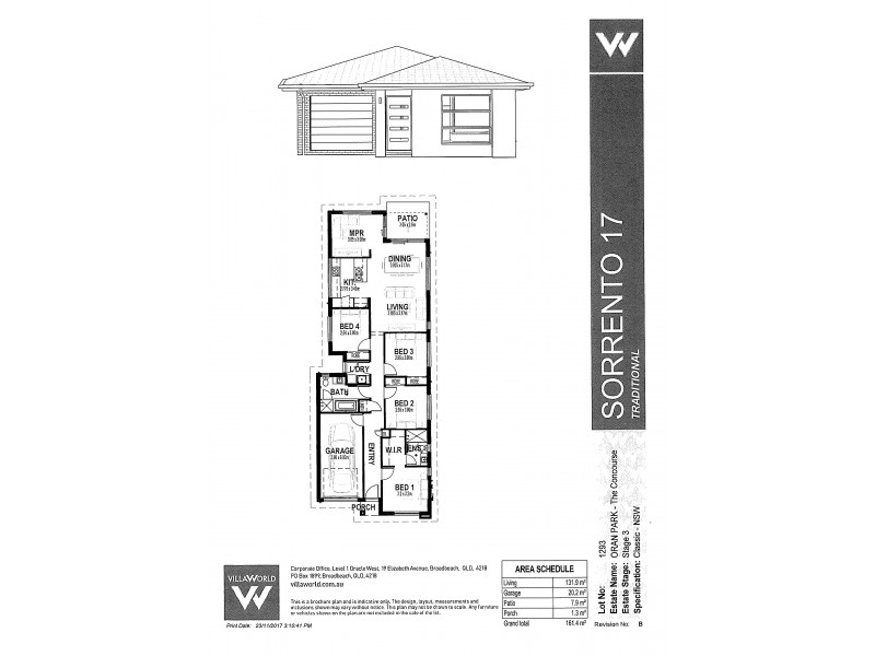 7 Chesham Avenue, Oran Park NSW 2570 Floorplan