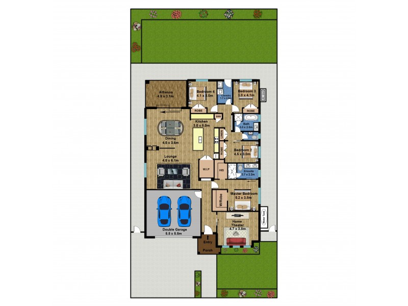 36 Steward Drive, Oran Park NSW 2570 Floorplan