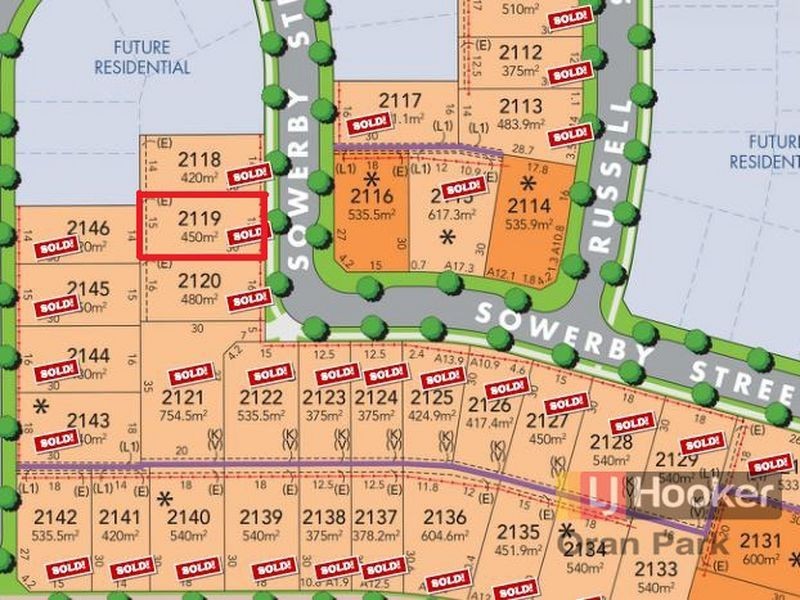 Lot 2119 Sowerby St, Oran Park NSW 2570