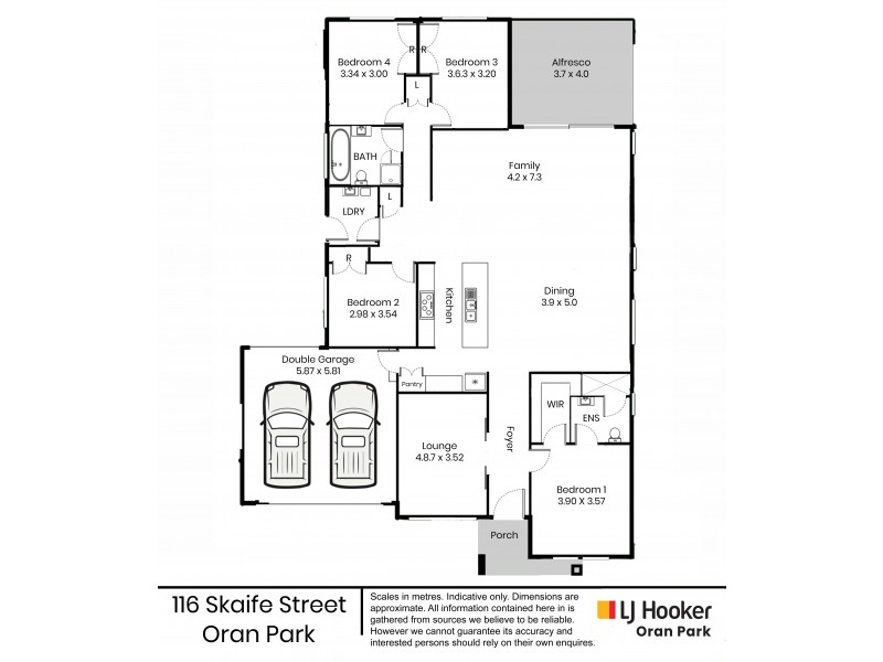 116 Skaife Street, Oran Park NSW 2570 Floorplan
