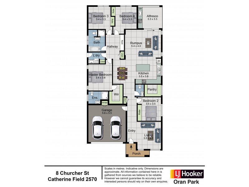 8 Churcher Street, Catherine Field NSW 2557 Floorplan