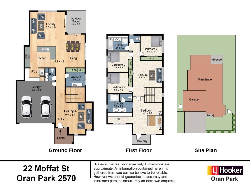 22 Moffat Street, Oran Park NSW 2570 Floorplan