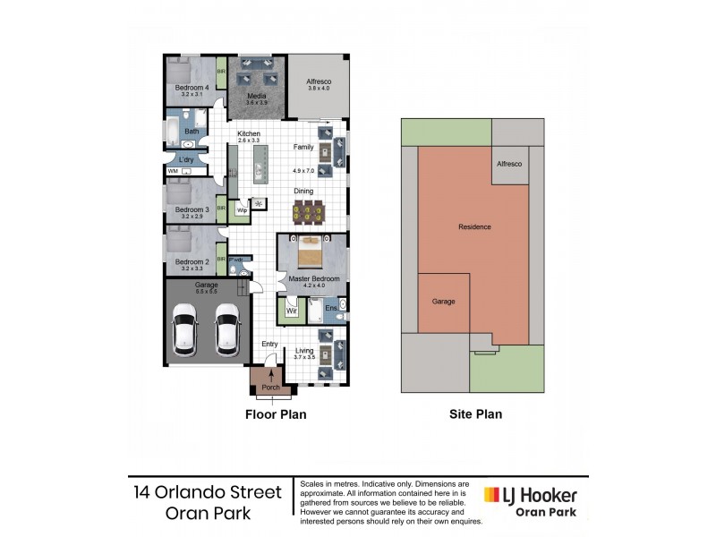 14 Orlando Street, Oran Park NSW 2570 Floorplan