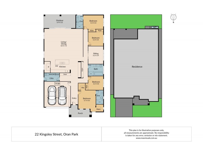 22 Kingsley Street, Oran Park NSW 2570 Floorplan