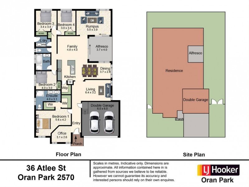 36 Atlee Street, Oran Park NSW 2570 Floorplan
