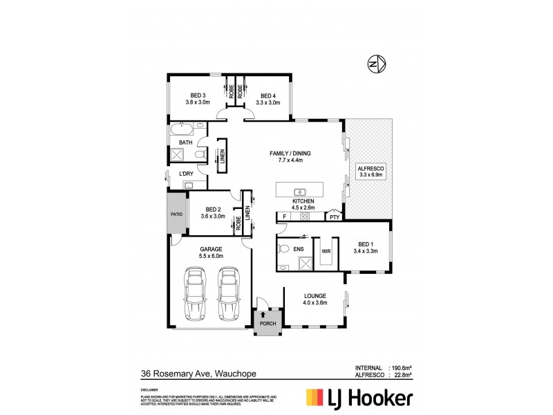 36 Rosemary Avenue, Wauchope NSW 2446 Floorplan