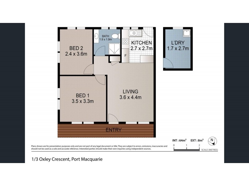 1/3 Oxley Crescent, Port Macquarie NSW 2444 Floorplan
