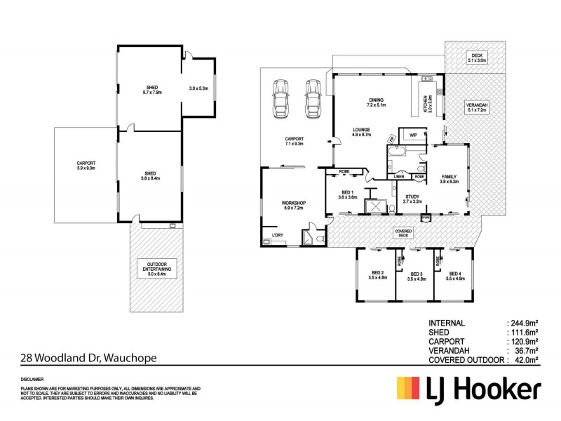28 Woodland Grove, Yippin Creek NSW 2446 Floorplan