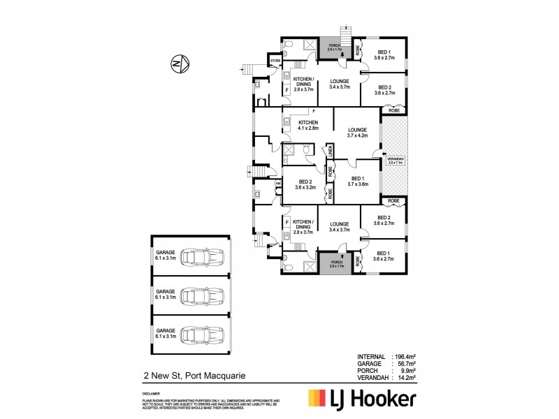 3/2 New Street, Port Macquarie NSW 2444 Floorplan