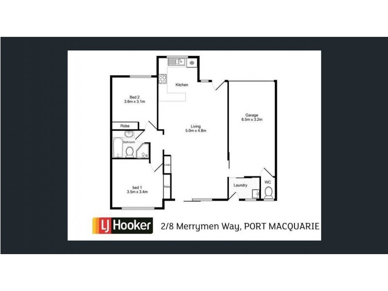 2/8 Merryman Way, Port Macquarie NSW 2444 Floorplan