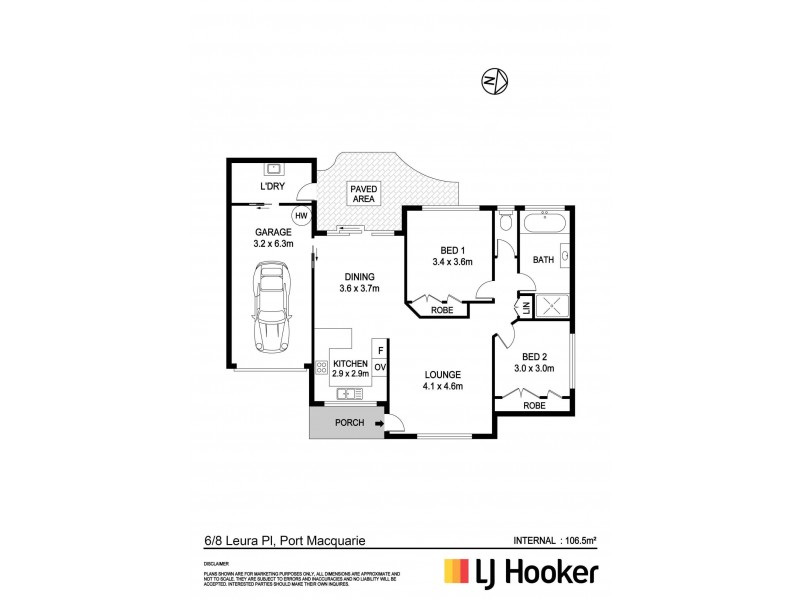 6/8 Leura Place, Port Macquarie NSW 2444 Floorplan