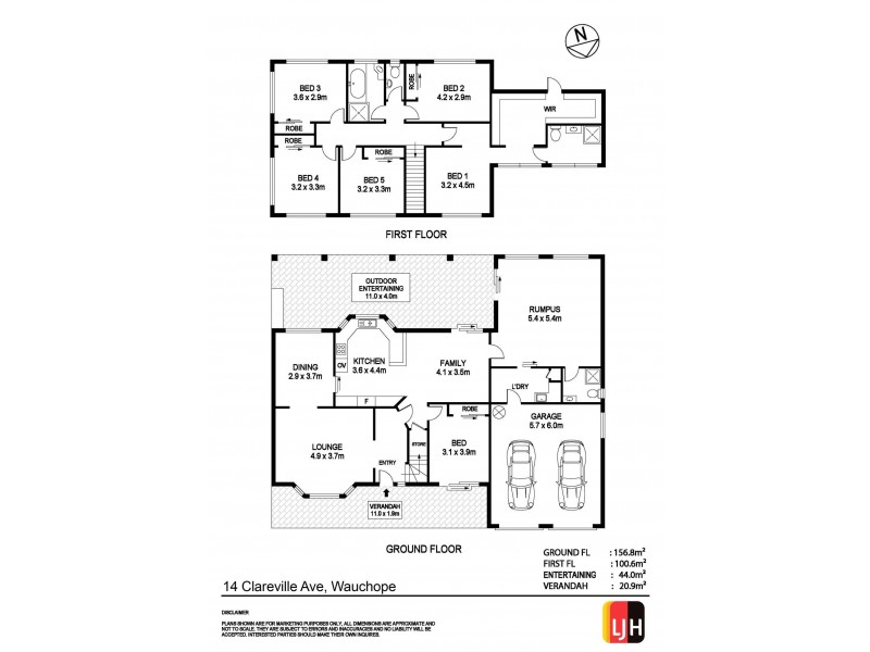 14 Clareville Avenue, Wauchope NSW 2446 Floorplan