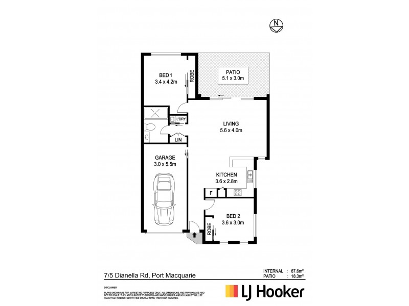 7/5 Dianella Road, Port Macquarie NSW 2444 Floorplan
