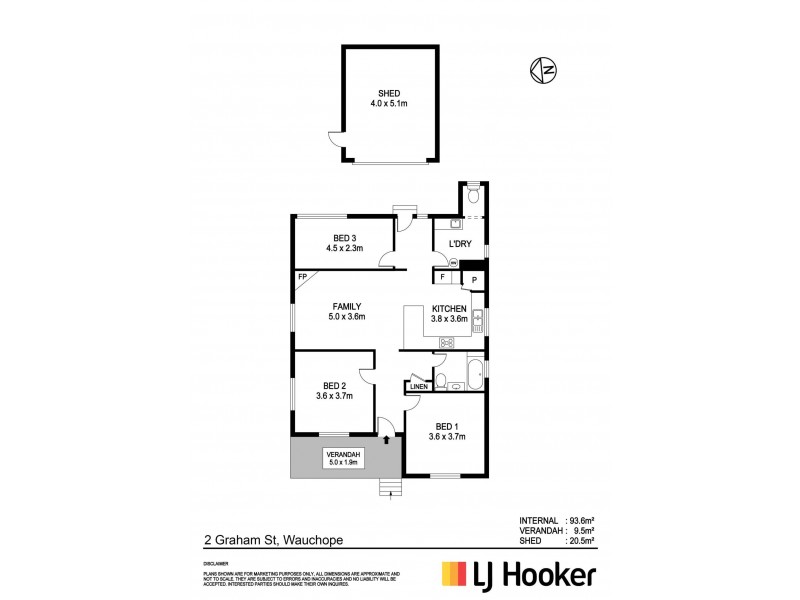 2 Graham Street, Wauchope NSW 2446 Floorplan