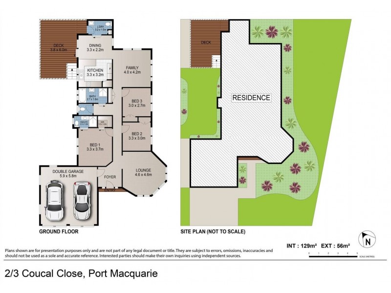2/3 Coucal Close, Port Macquarie NSW 2444 Floorplan