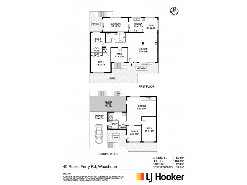 40 Rocks Ferry Road, Wauchope NSW 2446 Floorplan