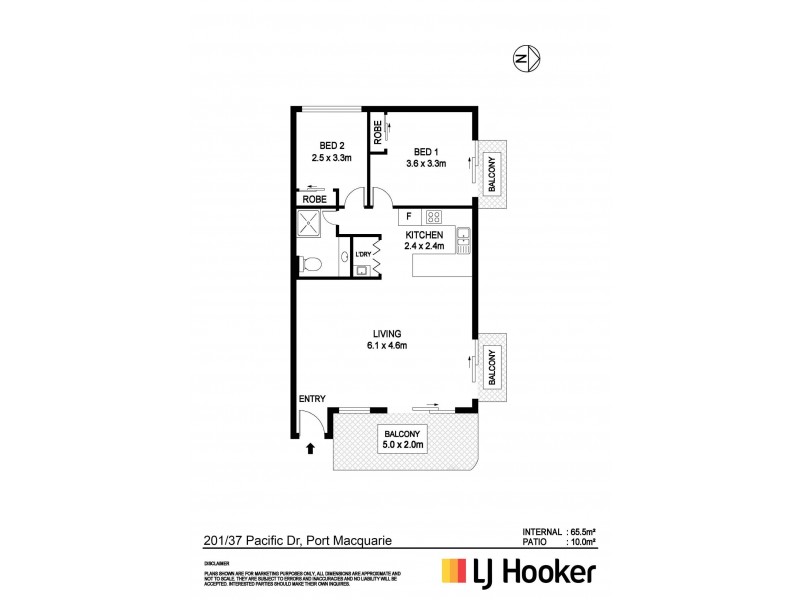 201/37 Pacific Drive, Port Macquarie NSW 2444 Floorplan