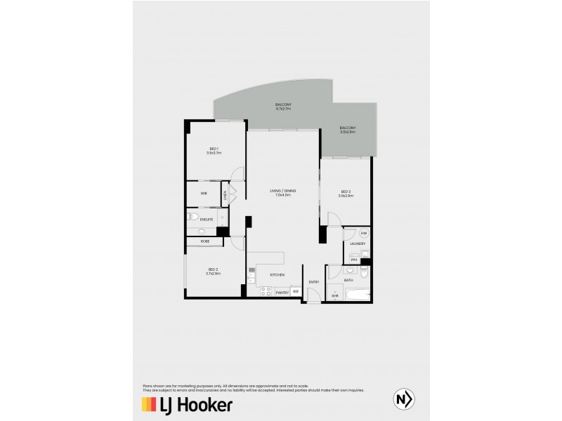 303/2 Murray Street, Port Macquarie NSW 2444 Floorplan