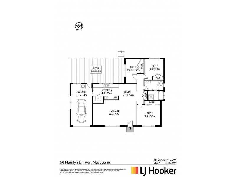 56 Hamlyn Drive, Port Macquarie NSW 2444 Floorplan