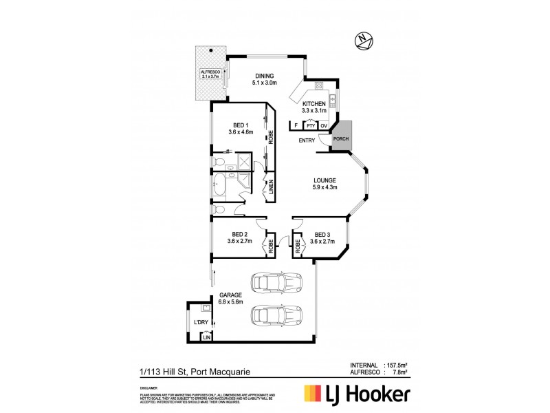 1/111-113 Hill Street, Port Macquarie NSW 2444 Floorplan