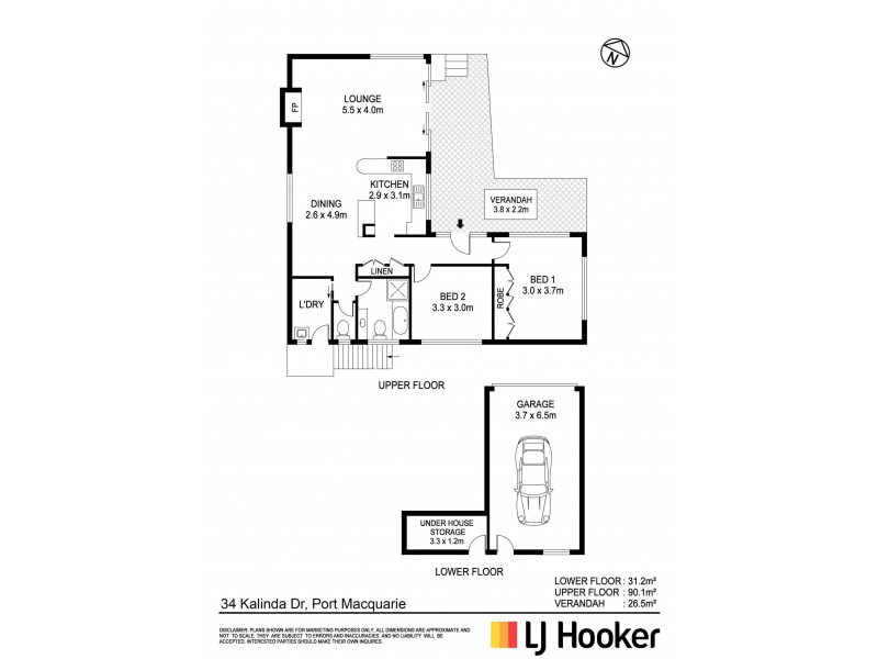 34 Kalinda Drive, Port Macquarie NSW 2444 Floorplan