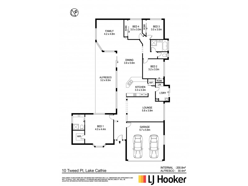 10 Tweed Place, Lake Cathie NSW 2445 Floorplan