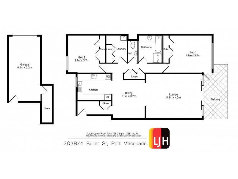 303B/4 Buller Street, Port Macquarie NSW 2444 Floorplan