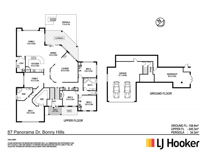 87 Panorama Drive, Bonny Hills NSW 2445 Floorplan