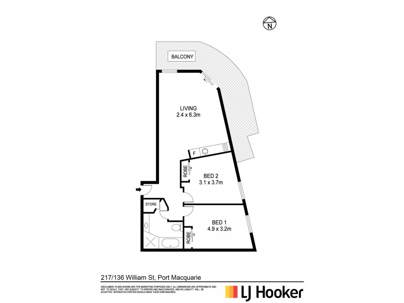 217/136 William Street, Port Macquarie NSW 2444 Floorplan