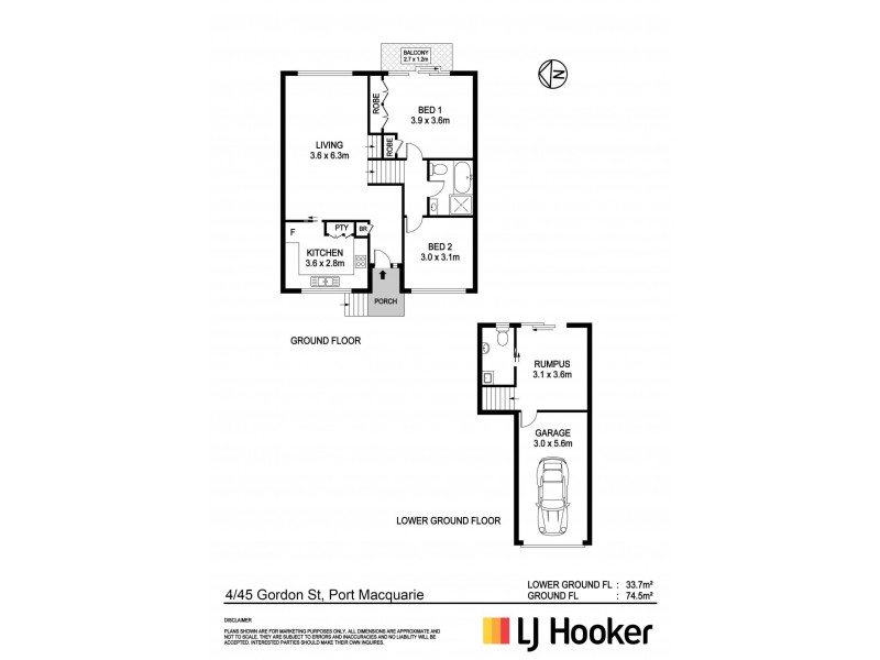4/45-47 Gordon Street, Port Macquarie NSW 2444 Floorplan