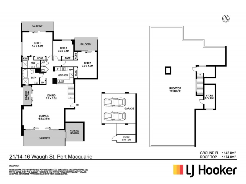 21/14-16 Waugh Street, Port Macquarie NSW 2444 Floorplan