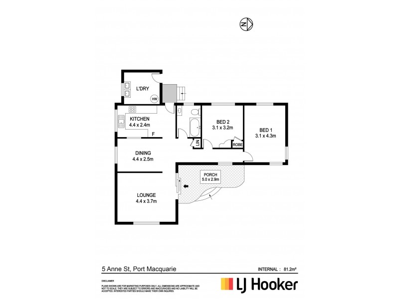 5 Anne Street, Port Macquarie NSW 2444 Floorplan