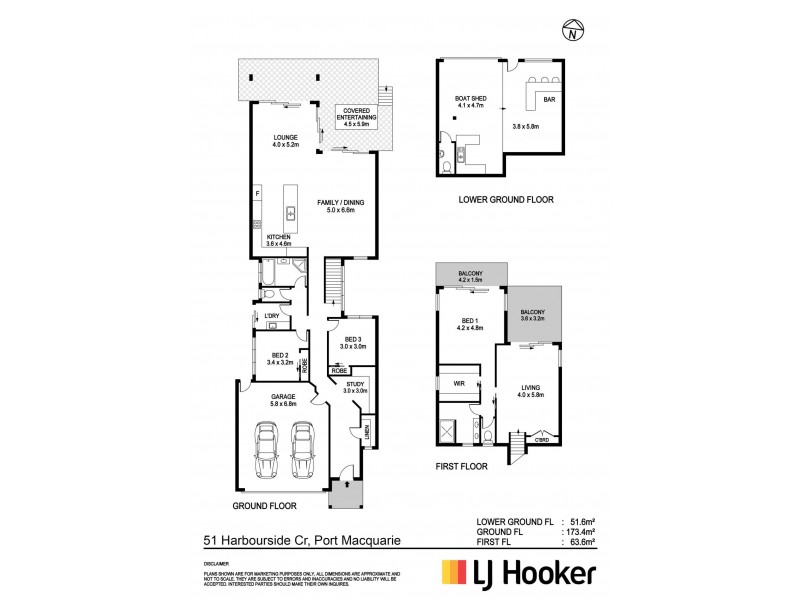 51 Harbourside Crescent, Port Macquarie NSW 2444 Floorplan