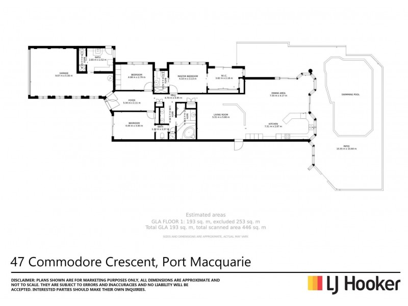 47 Commodore Crescent, Port Macquarie NSW 2444 Floorplan