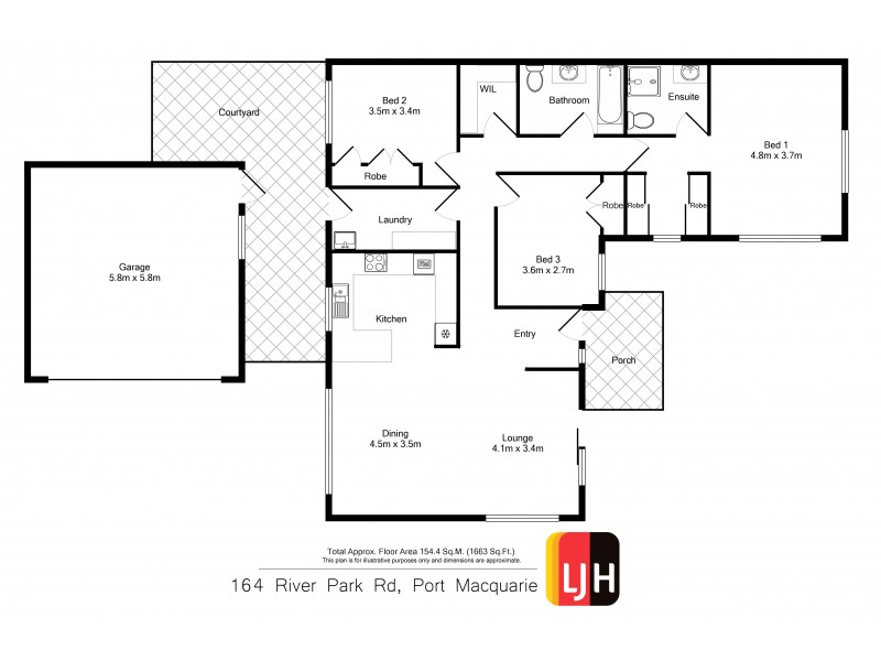 164 River Park Road, Port Macquarie NSW 2444 Floorplan