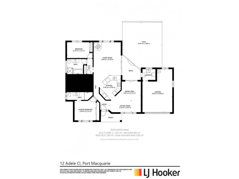 12 Adele Close, Port Macquarie NSW 2444 Floorplan
