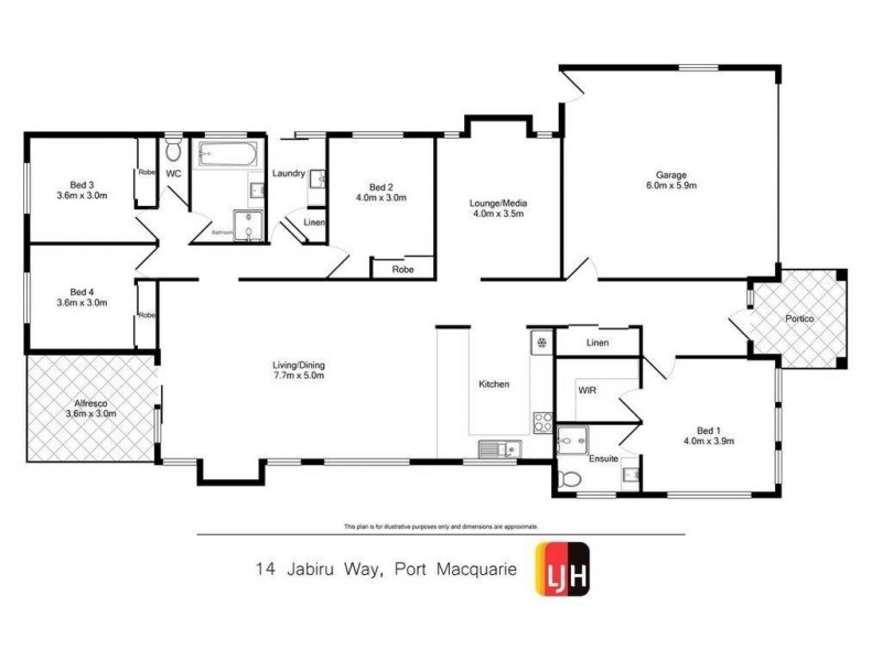 14 Jabiru Way, Port Macquarie NSW 2444 Floorplan