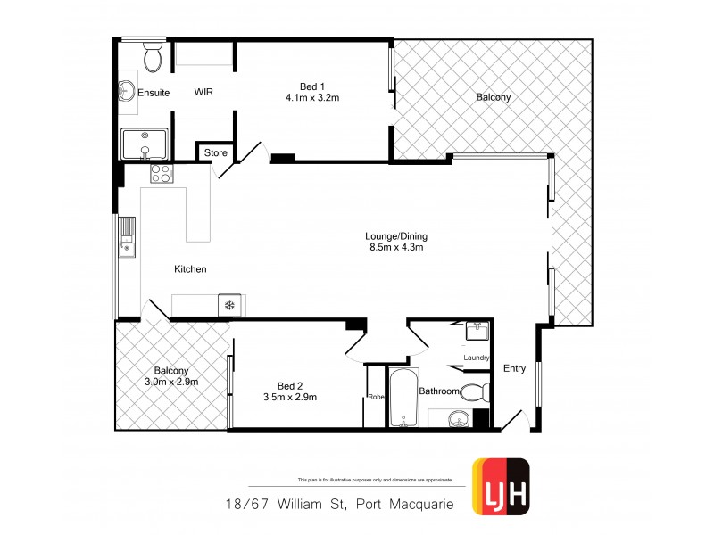 18/67 William Street (Kiea), Port Macquarie NSW 2444 Floorplan