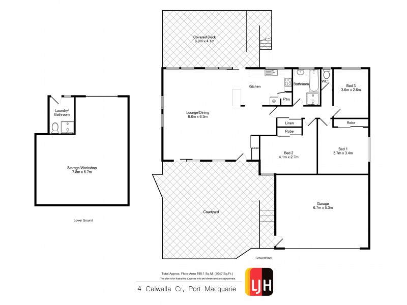 4 Calwalla Crescent, Port Macquarie NSW 2444 Floorplan