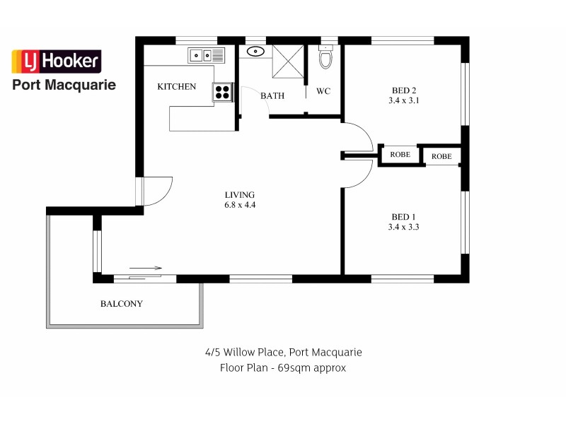 4/5 Willow Place, Port Macquarie NSW 2444 Floorplan