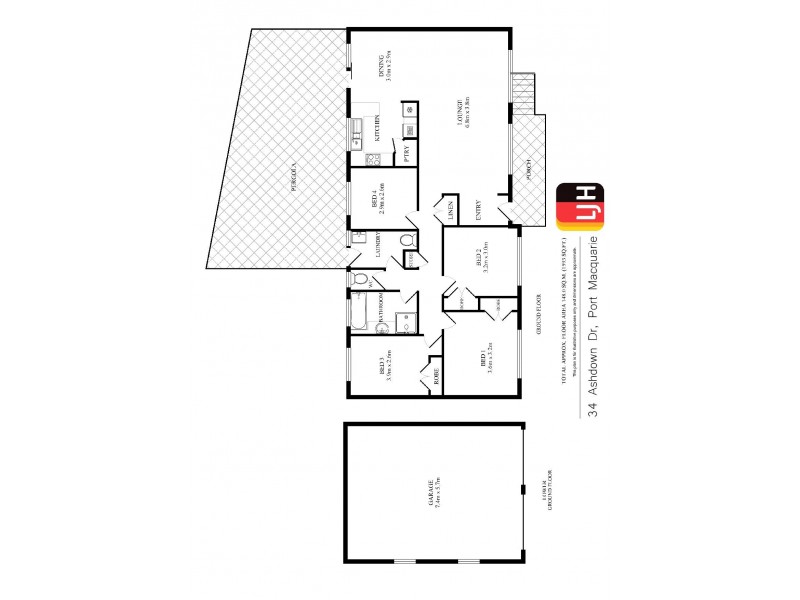 34 Ashdown Drive, Port Macquarie NSW 2444 Floorplan