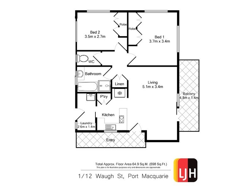 1/12 Waugh Street, Port Macquarie NSW 2444