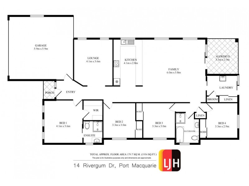 14 Rivergum Drive, Port Macquarie NSW 2444 Floorplan