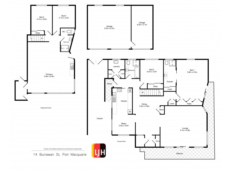 14 Burrawan Street, Port Macquarie NSW 2444 Floorplan