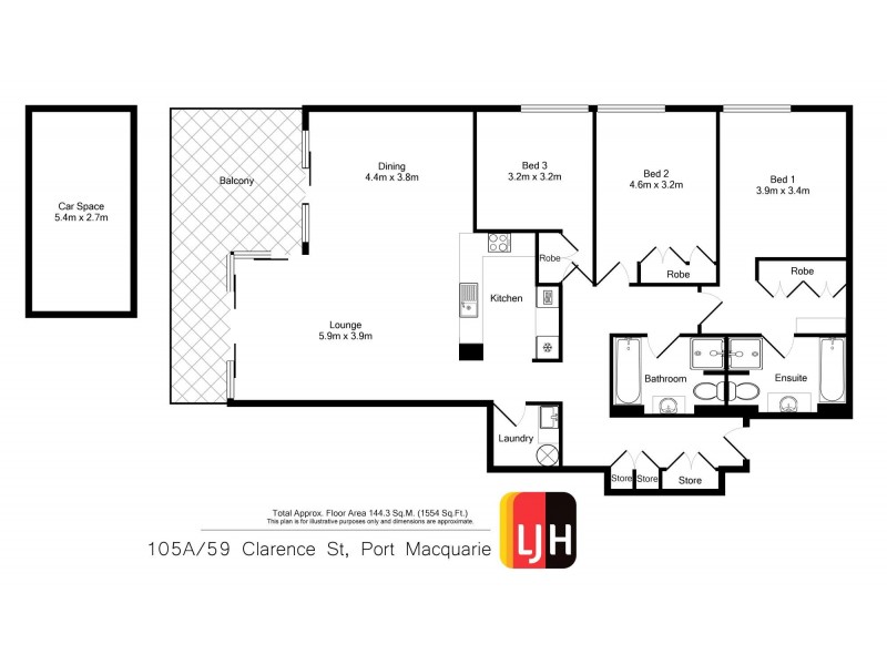 105A/59 Clarence Street, Port Macquarie NSW 2444 Floorplan