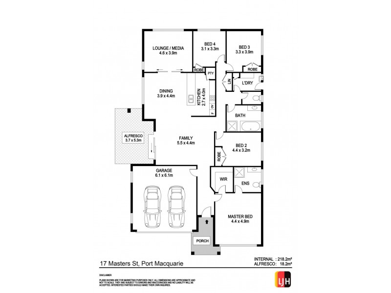 17 Masters Street, Port Macquarie NSW 2444 Floorplan