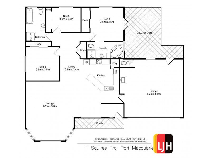 1 Squires Terrace, Port Macquarie NSW 2444 Floorplan