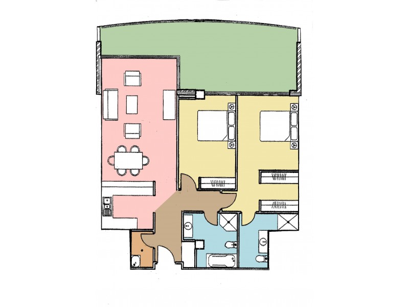 703/1 Hay Street, Port Macquarie NSW 2444 Floorplan