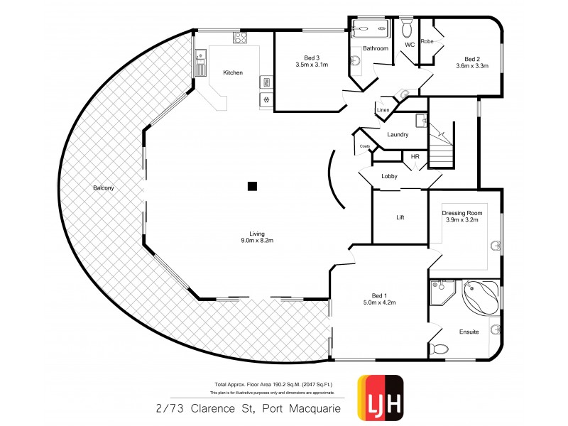 2/73 Clarence Street (Bay Point), Port Macquarie NSW 2444 Floorplan